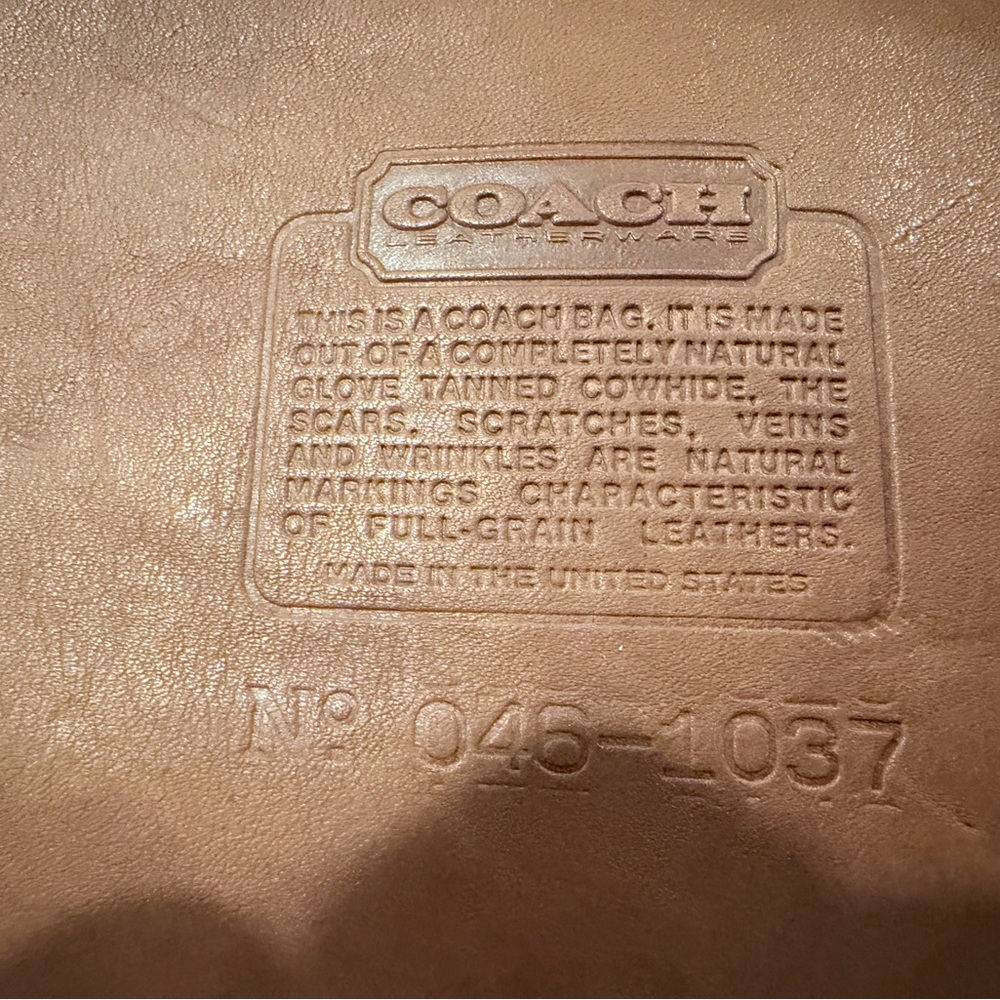 Vintage Coach British Tan Leather Tote - Picture 12 of 14